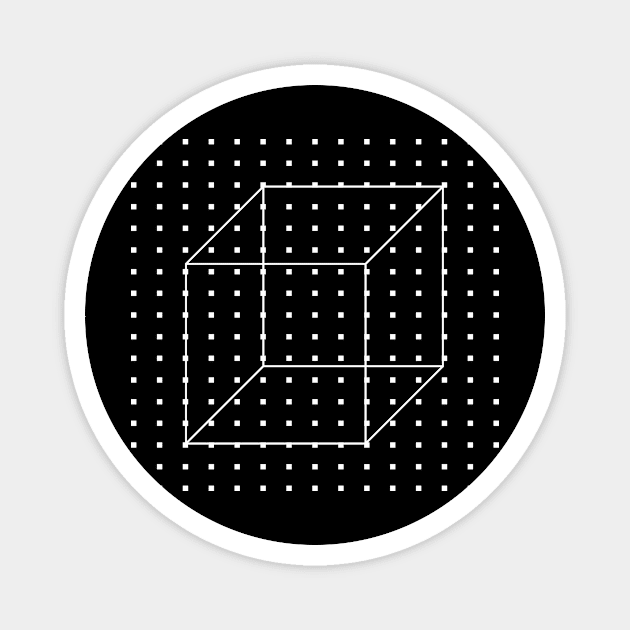 geometric shape square Magnet by lkn